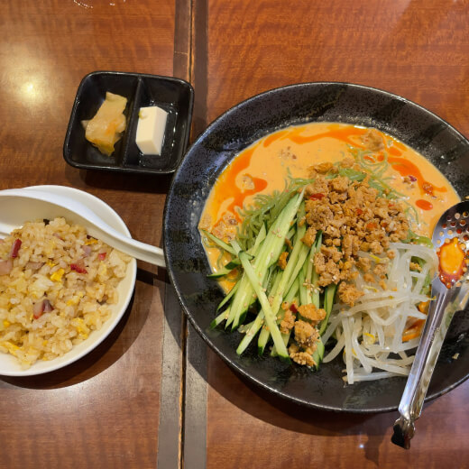 心龍　冷やし担々麺ランチ